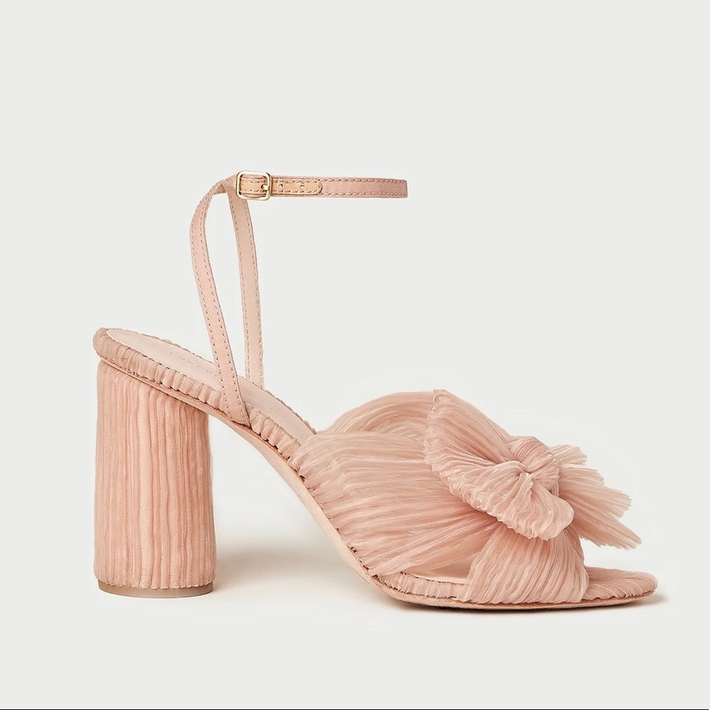 Camellia Beauty Pleated Bow Heel LOEFFLER RANDALL